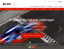 Tablet Screenshot of cadsys.dk